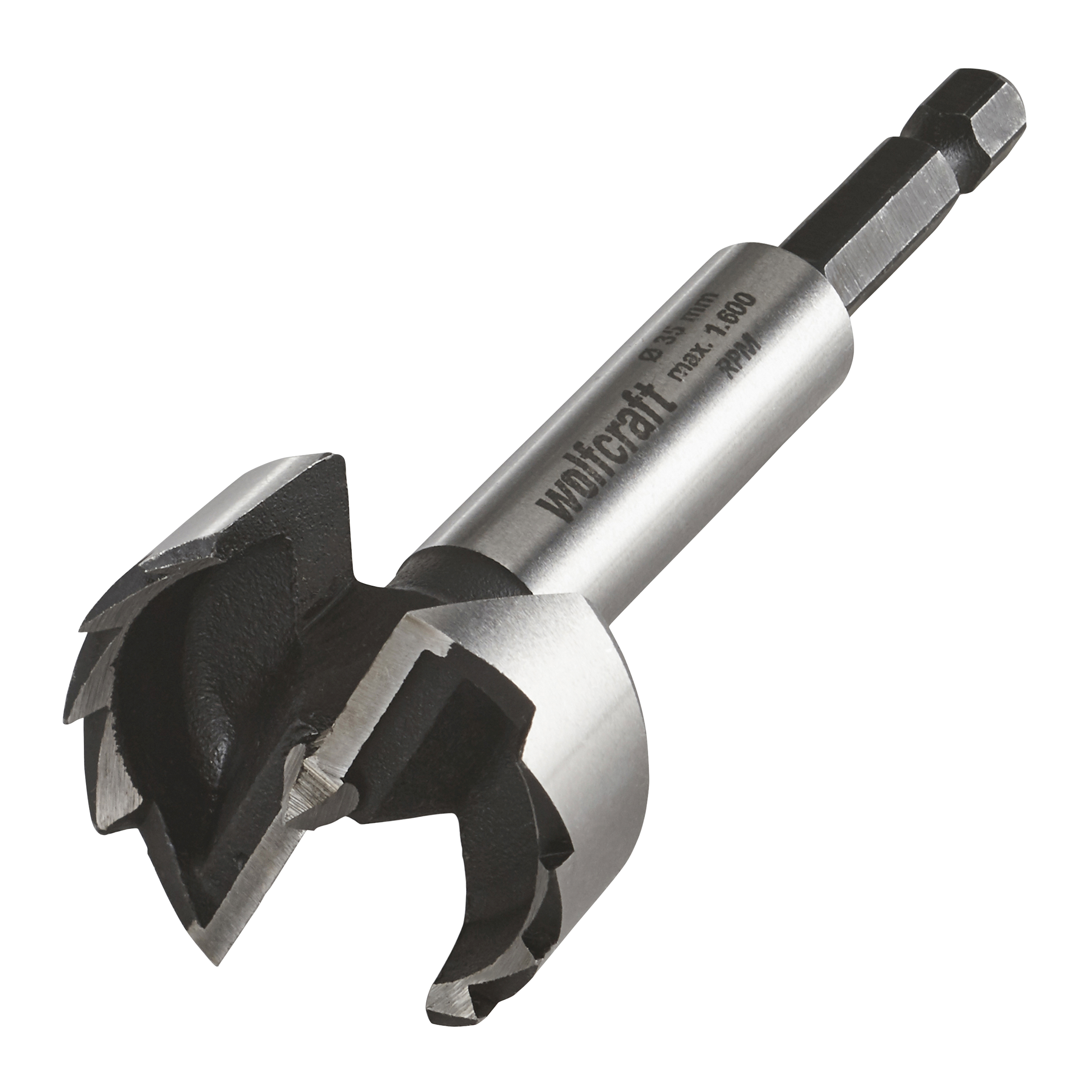 Wolfcraft Houtcilinderboor | Schacht 6-kant | Ø35 x 90mm | 1 stuk - 3310000