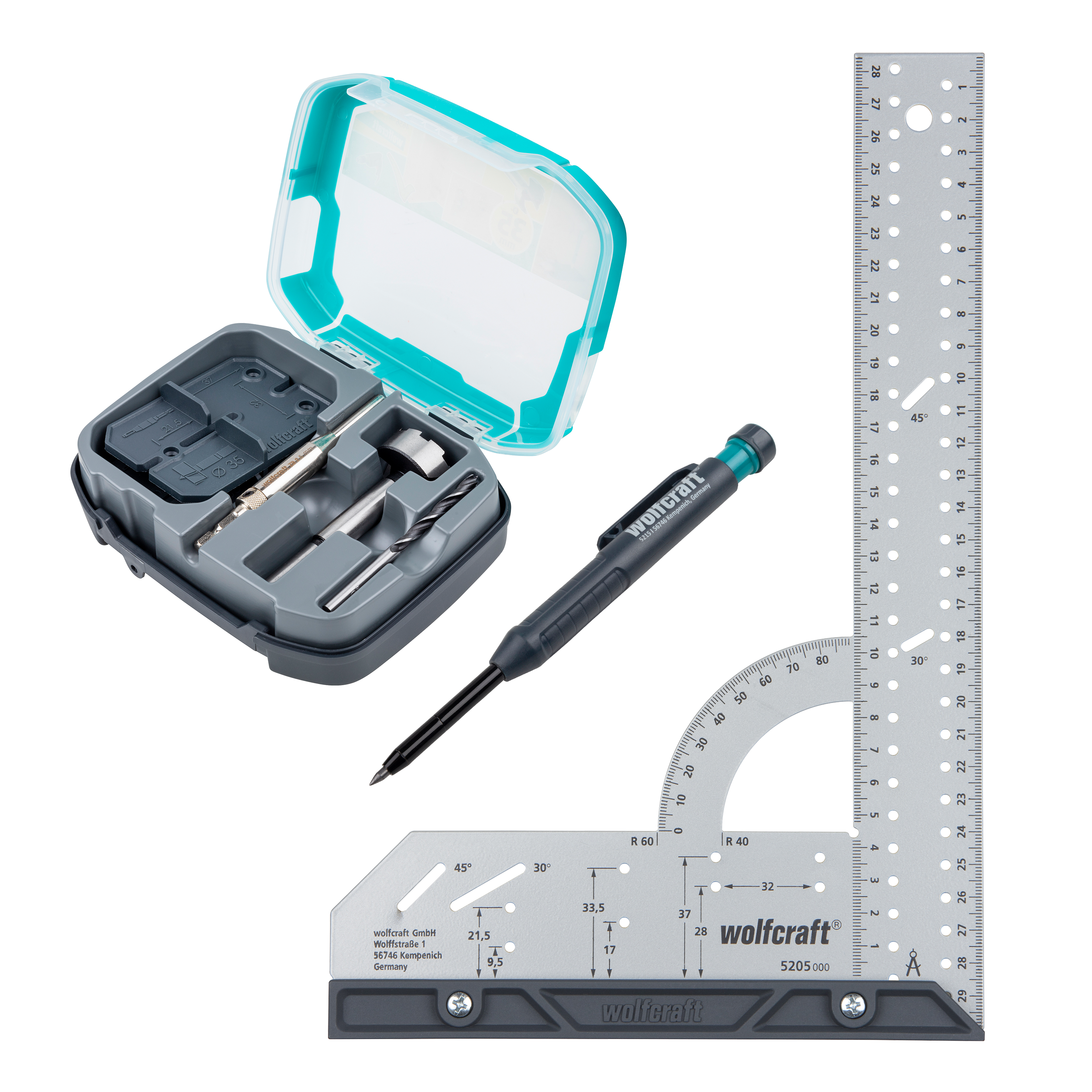 Wolfcraft Projectset | "Montage van Ø35mm potscharnieren" | 1 set - 8656000