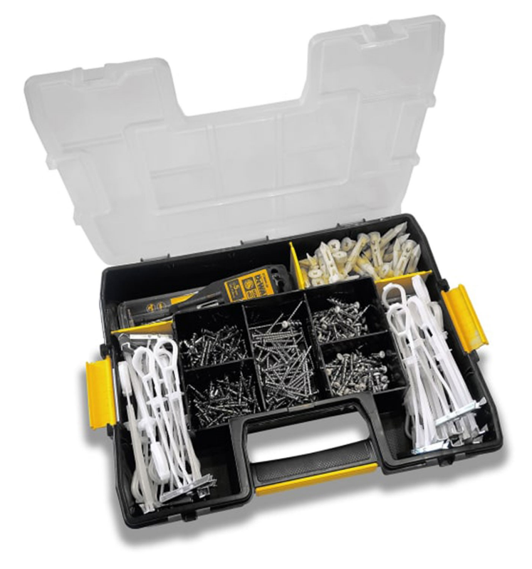 DeWalt Accessoires 279-delige set Walldog, ZIP-IT & STRAP Toggle - DFMWD279