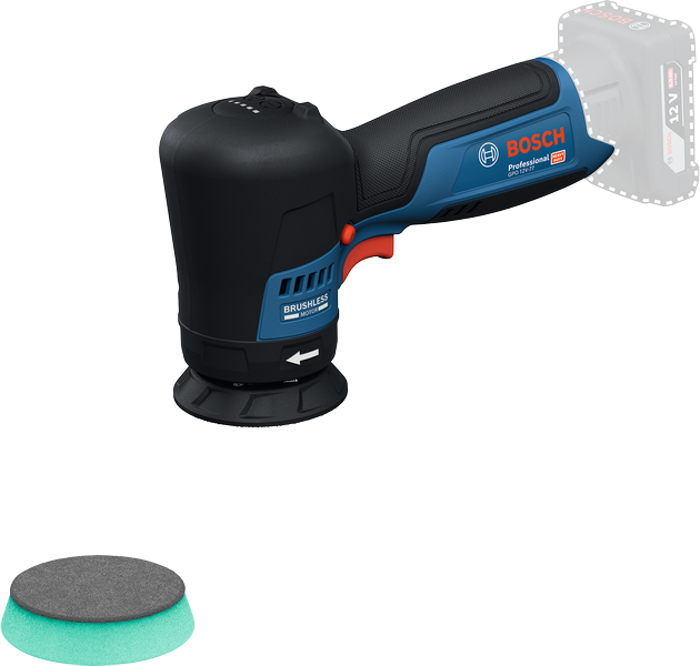 Bosch Blauw GPO12V-77 Accu polijstmachine (zonder accu/lader, steunpad, polijstpad) - 06019L3003