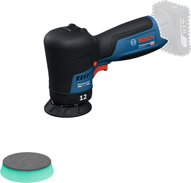 Bosch Blauw GPX12V-77 Accu polijstmachine (zonder accu/lader, steunpad, polijstpad) - 06019L4003