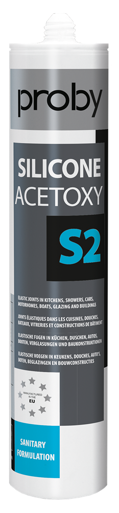 Proby Silicone Acetoxy S2 | 280 ml | Grijs (24 stuks) - 12002439