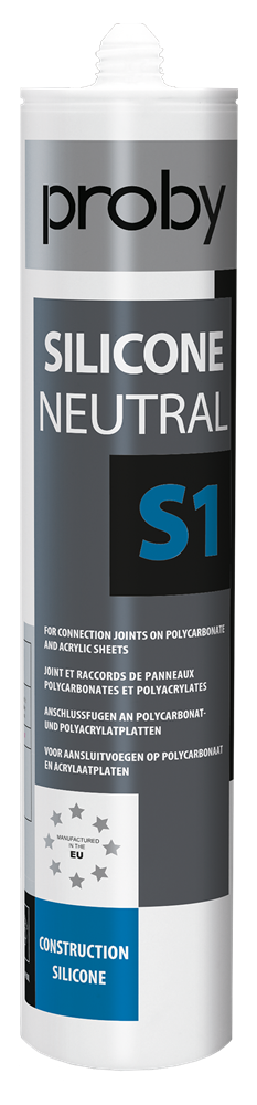Proby Silicone Neutral S1 | 600 ml | Grijs (12 stuks) - 12002453