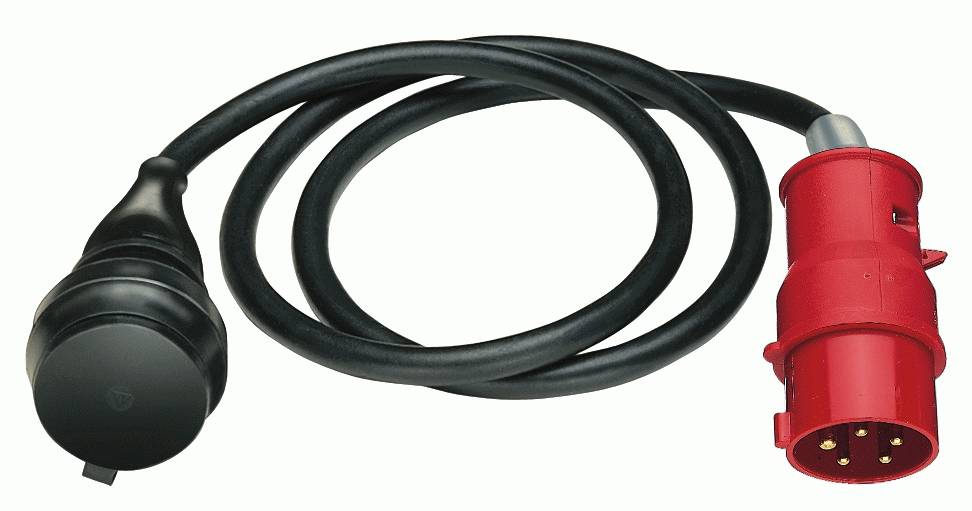 Brennenstuhl Adapterkabel CEE IP44 1,5m zwart H07RN-F 3G1,5 CEE-stekker 400V/16A - 1132960
