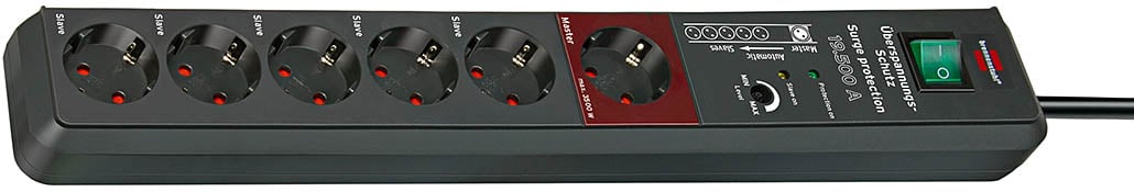Brennenstuhl Secure-Tec automatische stekkerdoos 19.500A 3m H05VV-F 3G1,5 - 1159490966