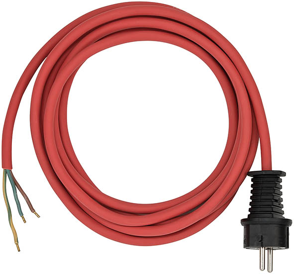 Brennenstuhl Aansluitkabels 3m rood H05RR-F 3G1,5 - 1160450