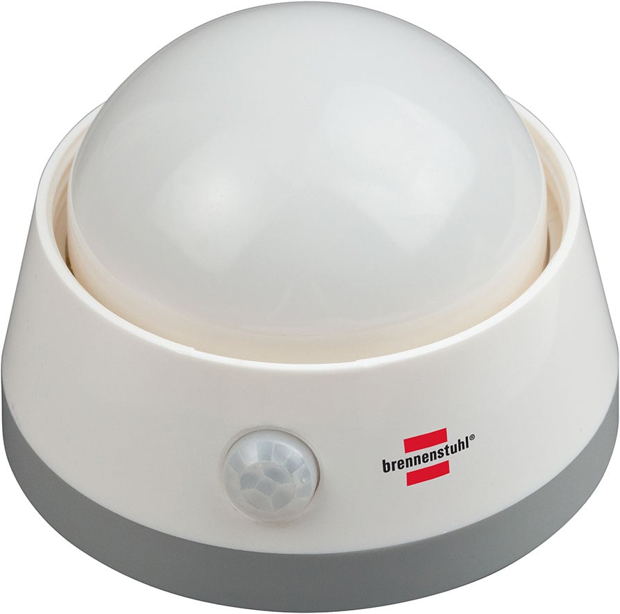 Brennenstuhl LED-nachtlicht NLB 02 BS met batterij met infrarood bewegingsmelder en drukschakelaar 2 LED 6 lm 3x AA (inclusief) - 1173290