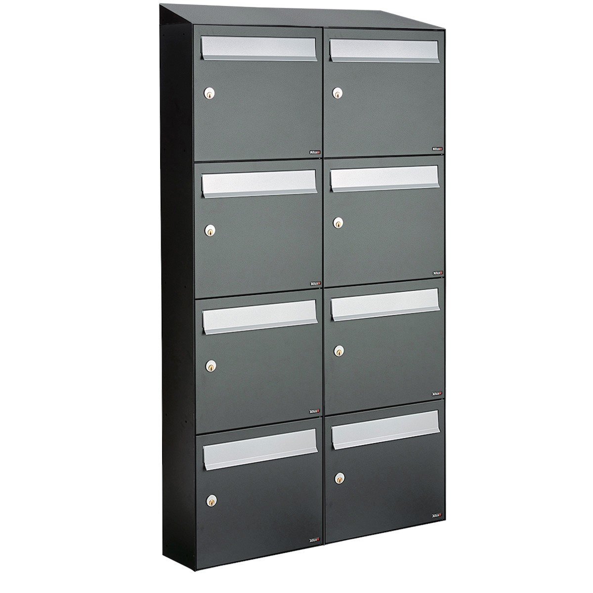 Allux Flow Set 2-Breed, 4-Hoog Met Dak Antraciet - 40040065_2x4d