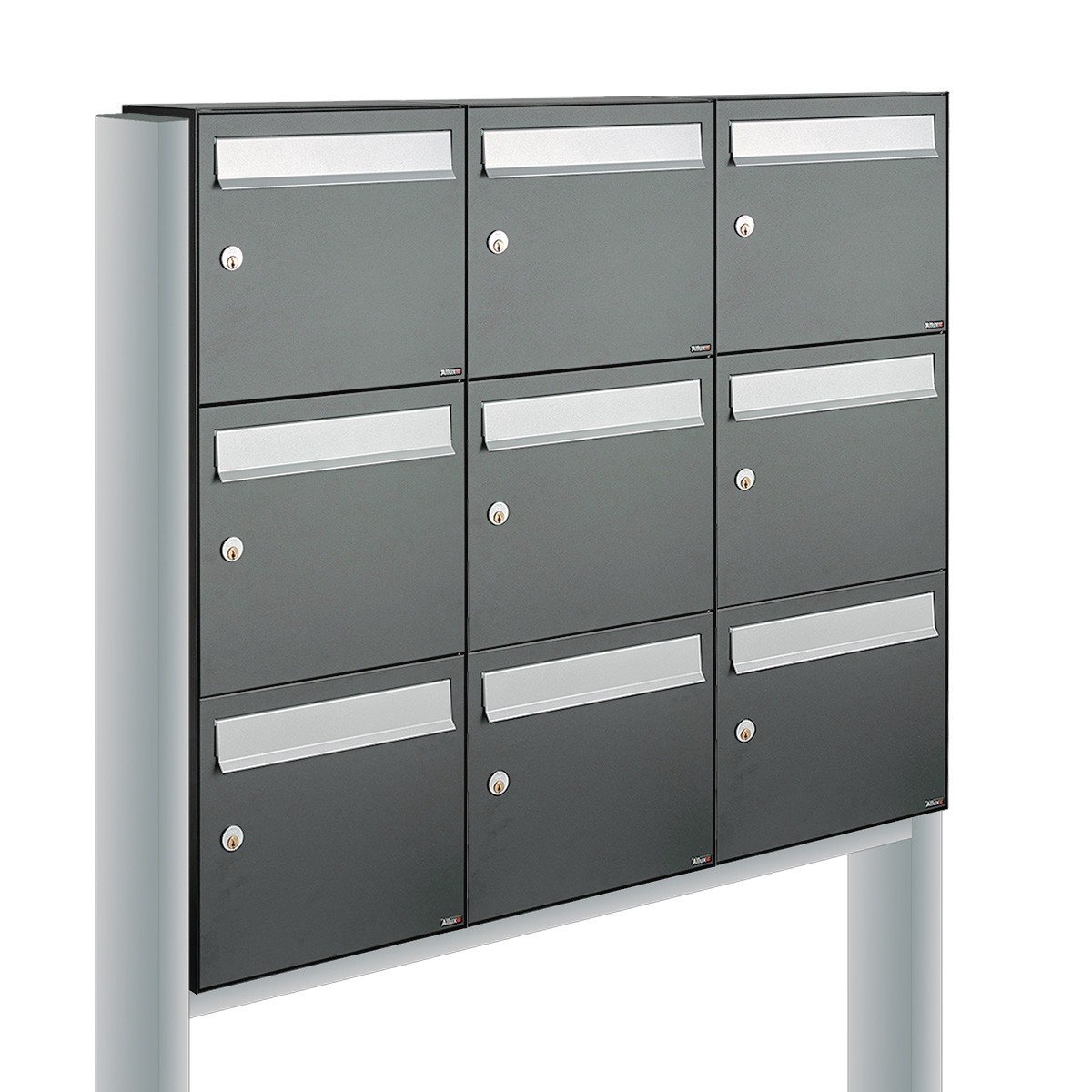 Allux Flow Set 3-Breed, 3-Hoog Op Statief Antraciet - 40040065_3x3s