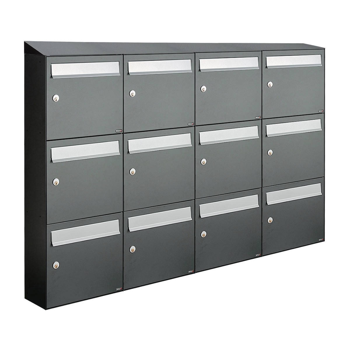 Allux Flow Set 4-Breed, 3-Hoog Met Dak Antraciet - 40040065_4x3d