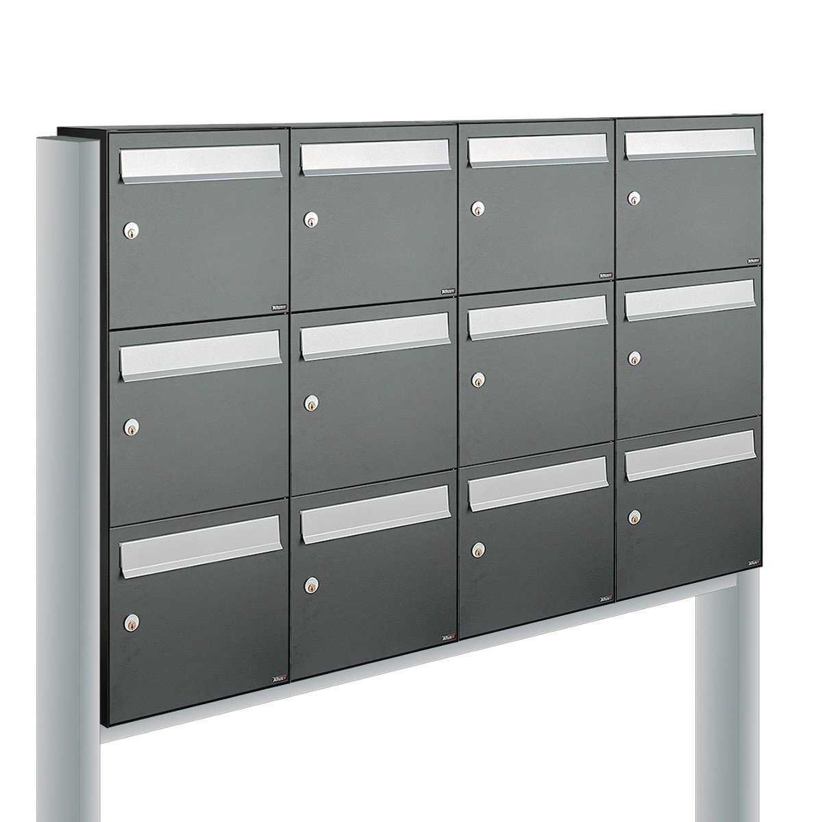 Allux Flow Set 4-Breed, 3-Hoog Op Statief Antraciet - 40040065_4x3s