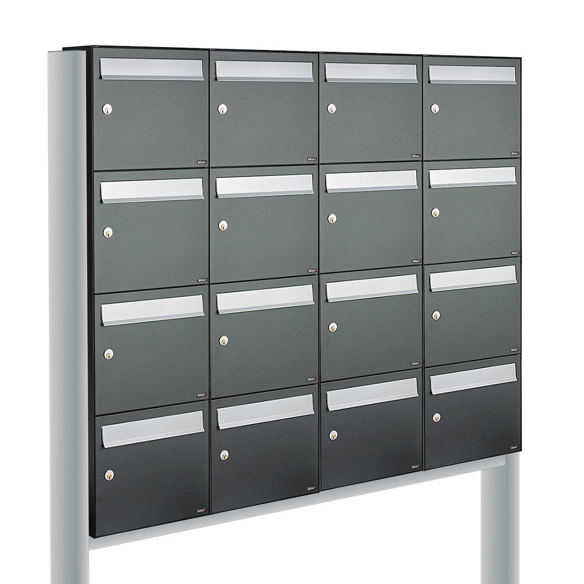 Allux Flow Set 4-Breed, 4-Hoog Op Statief Antraciet - 40040065_4x4s