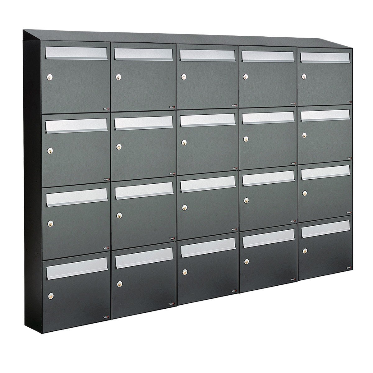 Allux Flow Set 5-Breed, 4-Hoog Met Dak Antraciet - 40040065_5x4d
