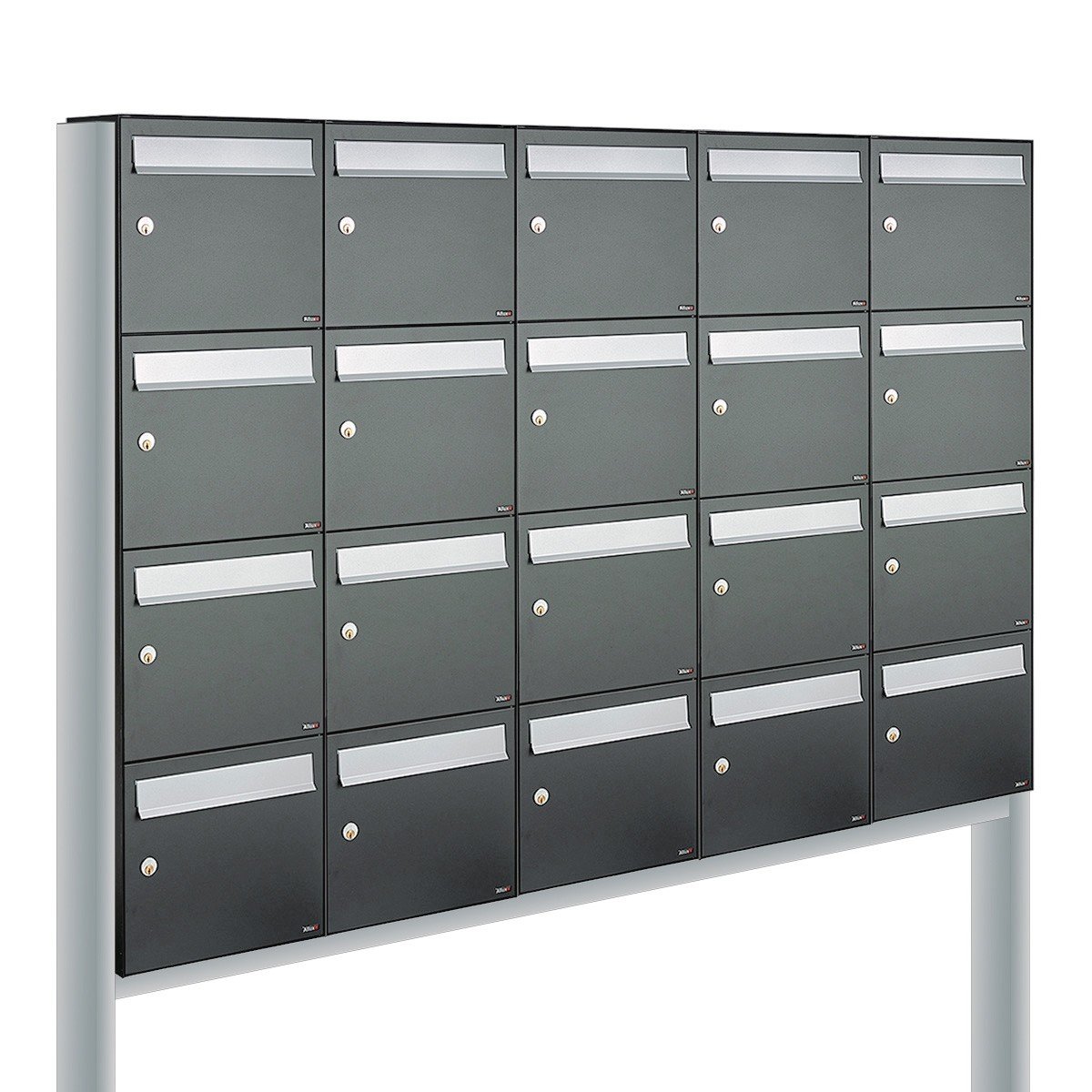 Allux Flow Set 5-Breed, 4-Hoog Op Statief Antraciet - 40040065_5x4s