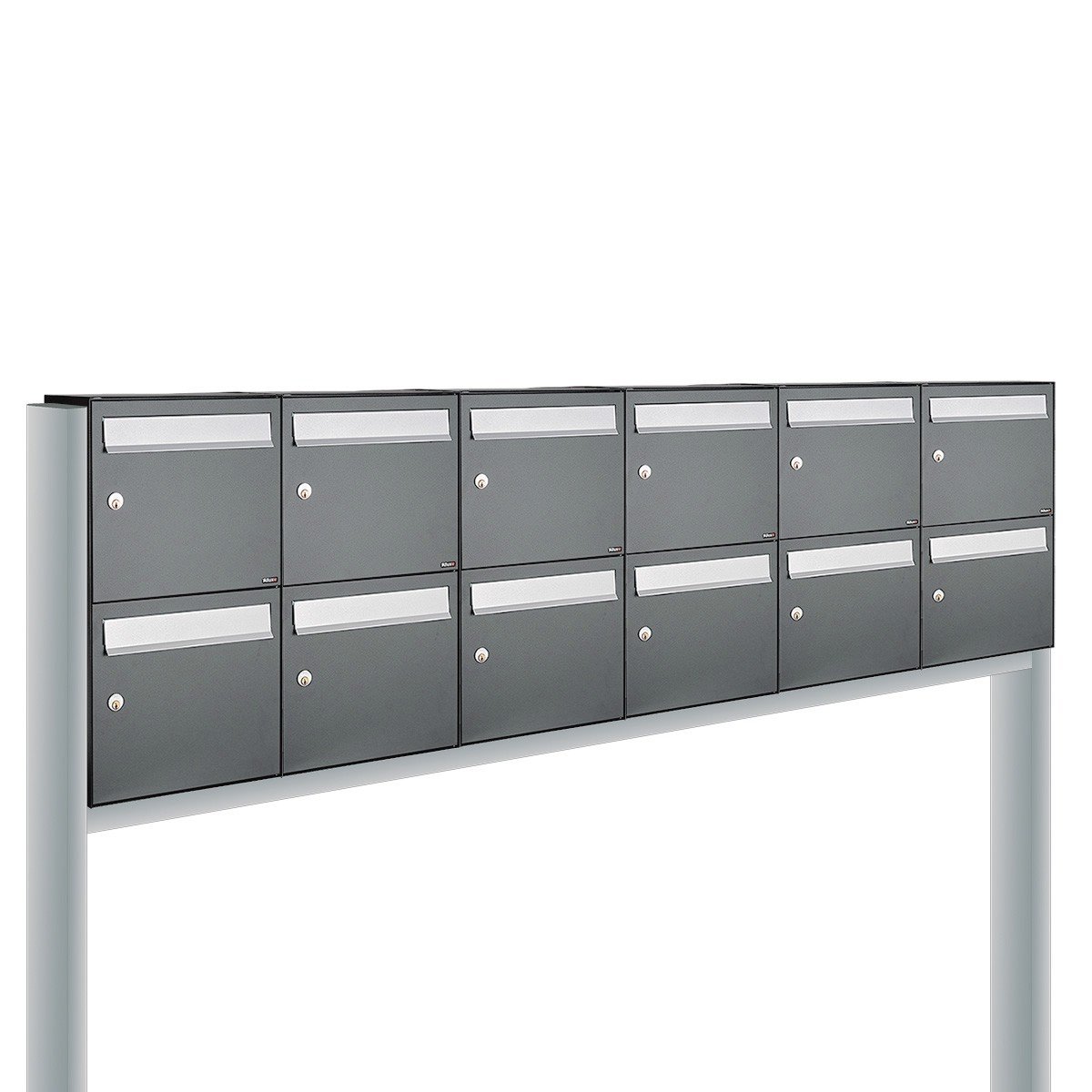 Allux Flow Set 6-Breed, 2-Hoog Op Statief Antraciet - 40040065_6x2s