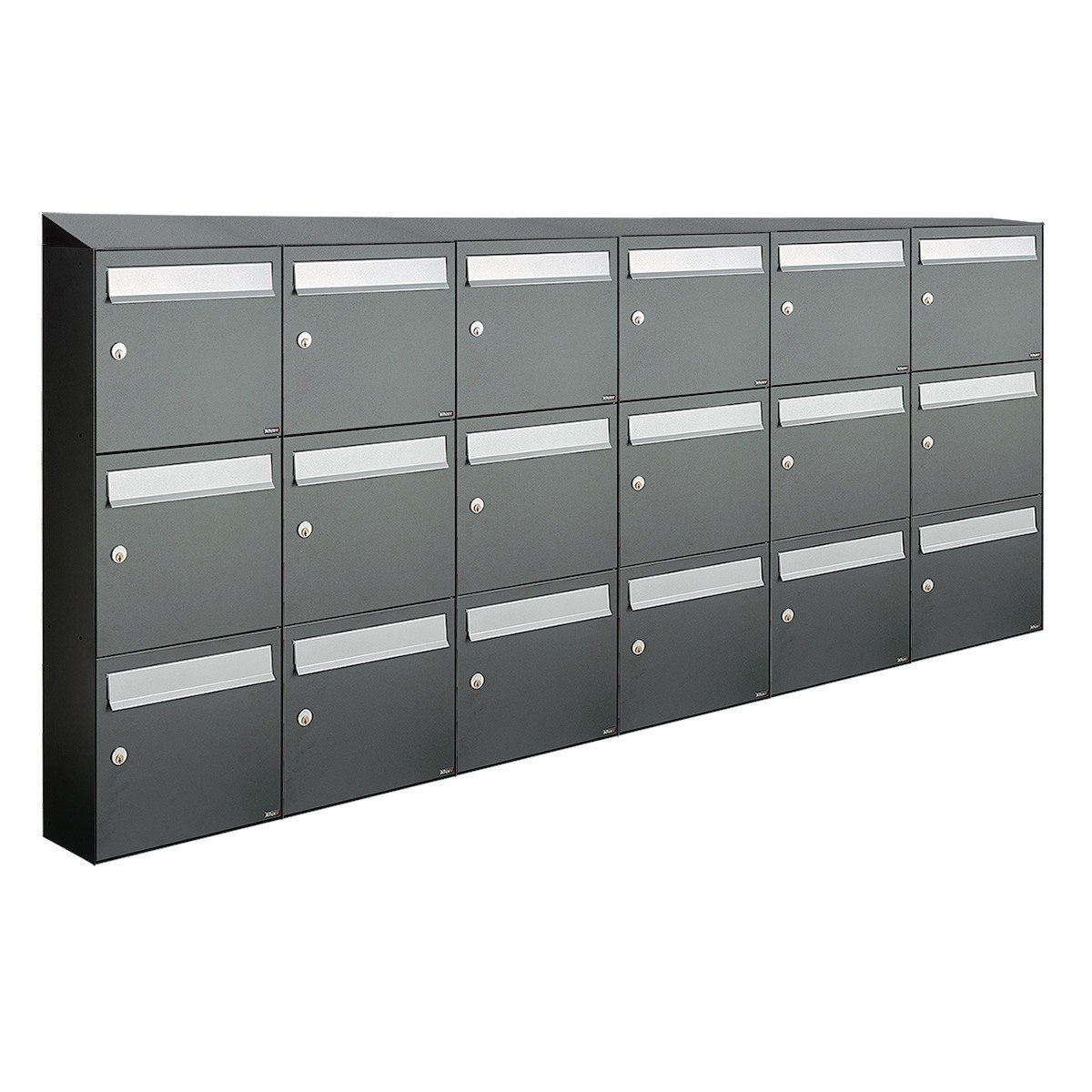 Allux Flow Set 6-Breed, 3-Hoog Met Dak Antraciet - 40040065_6x3d