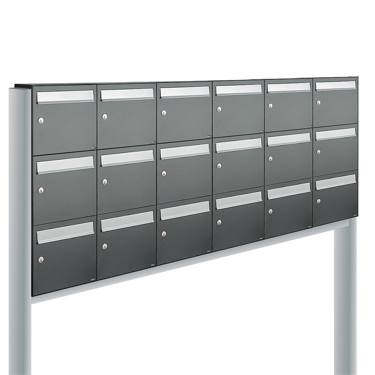 Allux Flow Set 6-Breed, 3-Hoog Op Statief Antraciet - 40040065_6x3s