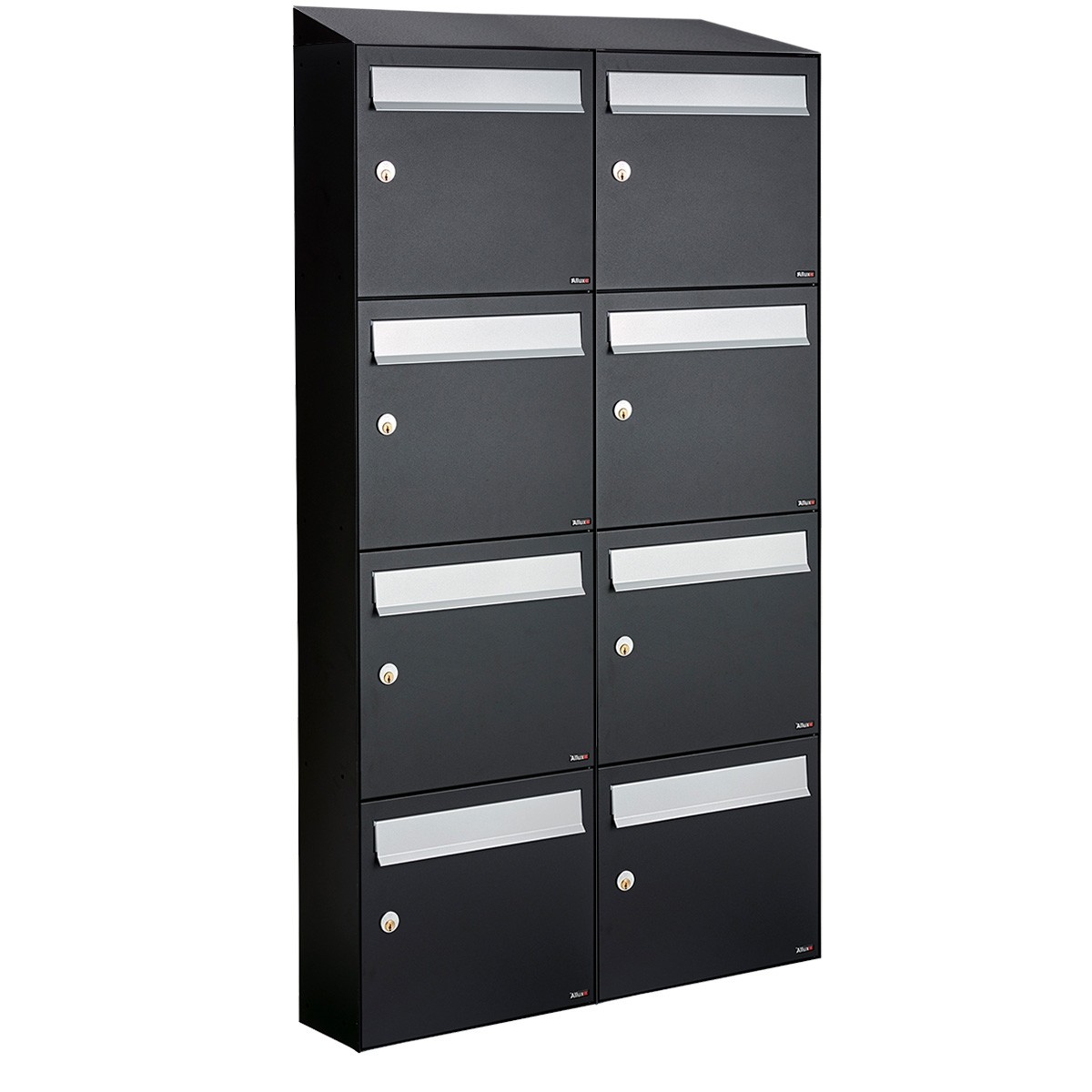 Allux Flow Set 2-Breed, 4-Hoog Met Dak Zwart - 40040070_2x4d