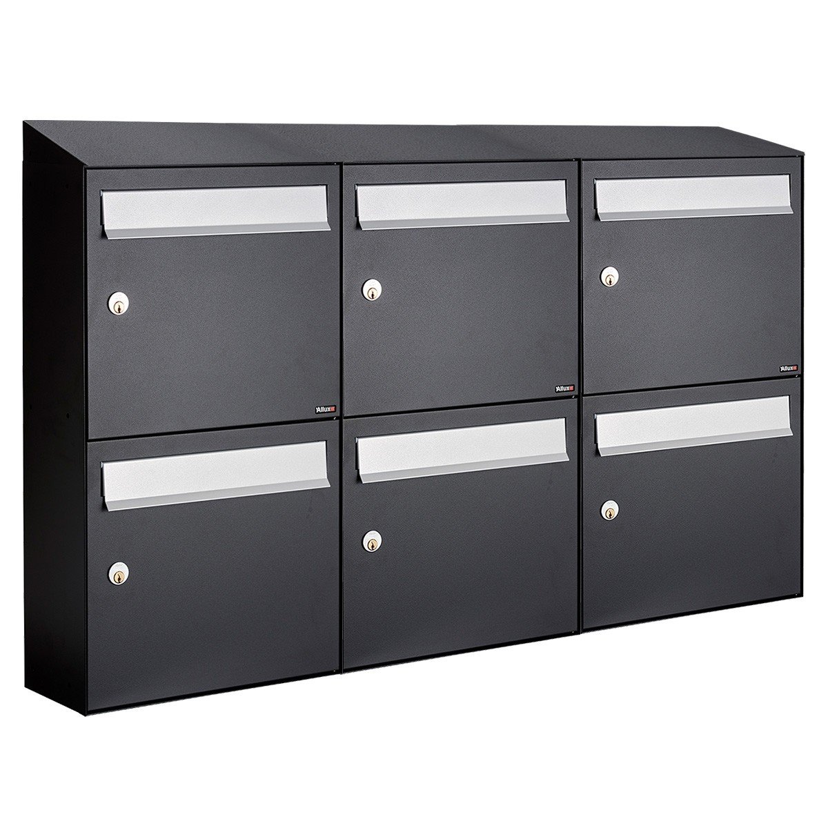 Allux Flow Set 3-Breed, 2-Hoog Met Dak Zwart - 40040070_3x2d
