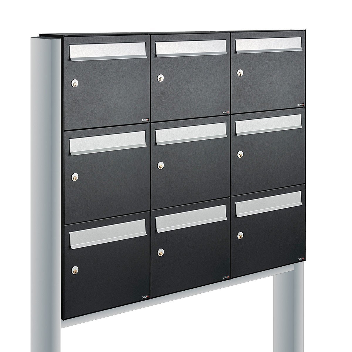 Allux Flow Set 3-Breed, 3-Hoog Op Statief Zwart - 40040070_3x3s