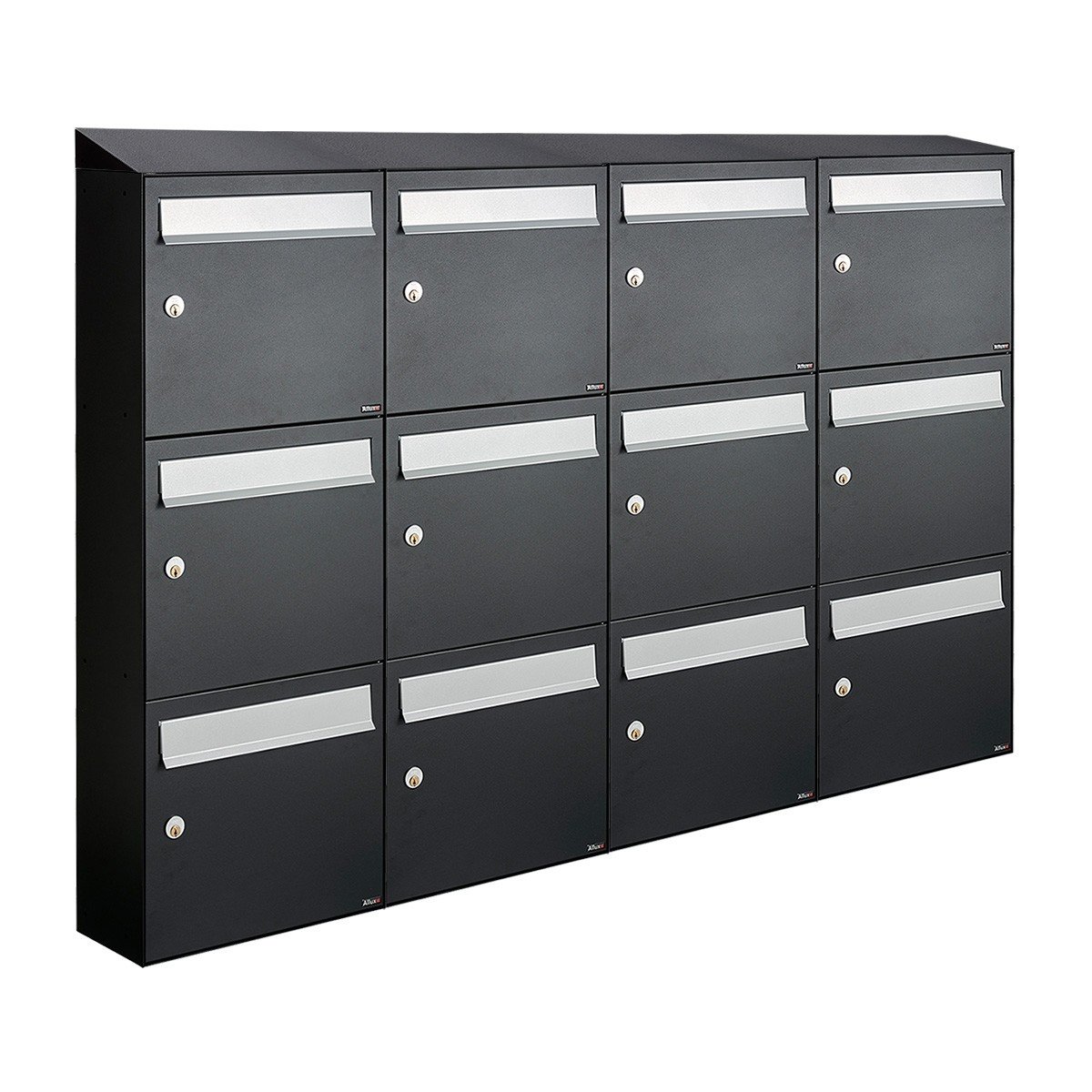 Allux Flow Set 4-Breed, 3-Hoog Met Dak Zwart - 40040070_4x3d