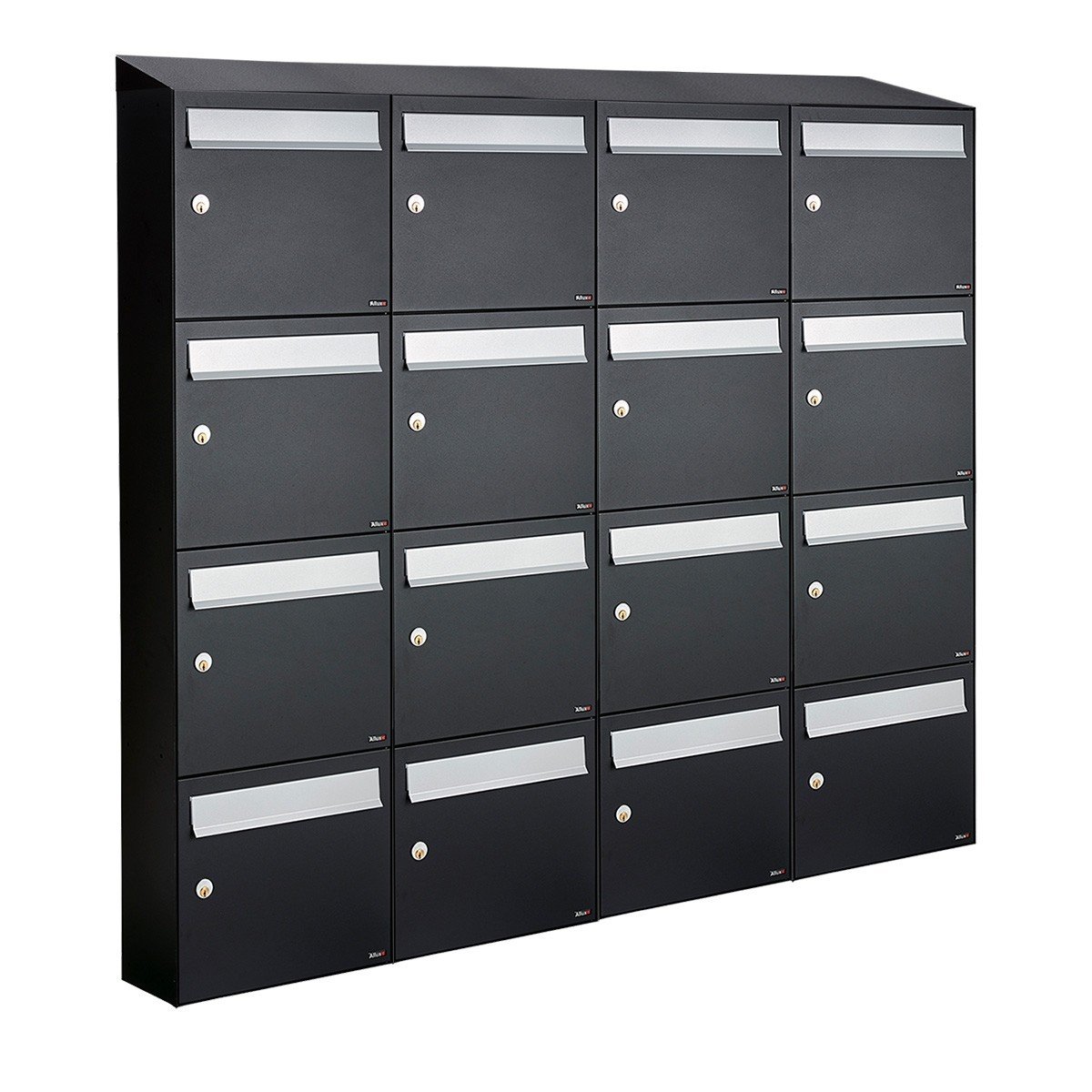 Allux Flow Set 4-Breed, 4-Hoog Met Dak Zwart - 40040070_4x4d