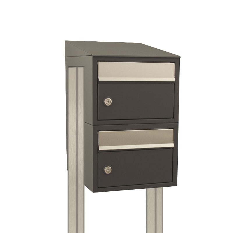 Stoer! Brickset 2-Hoog Met Dak Op Statief Antraciet 40215065_1x2ds