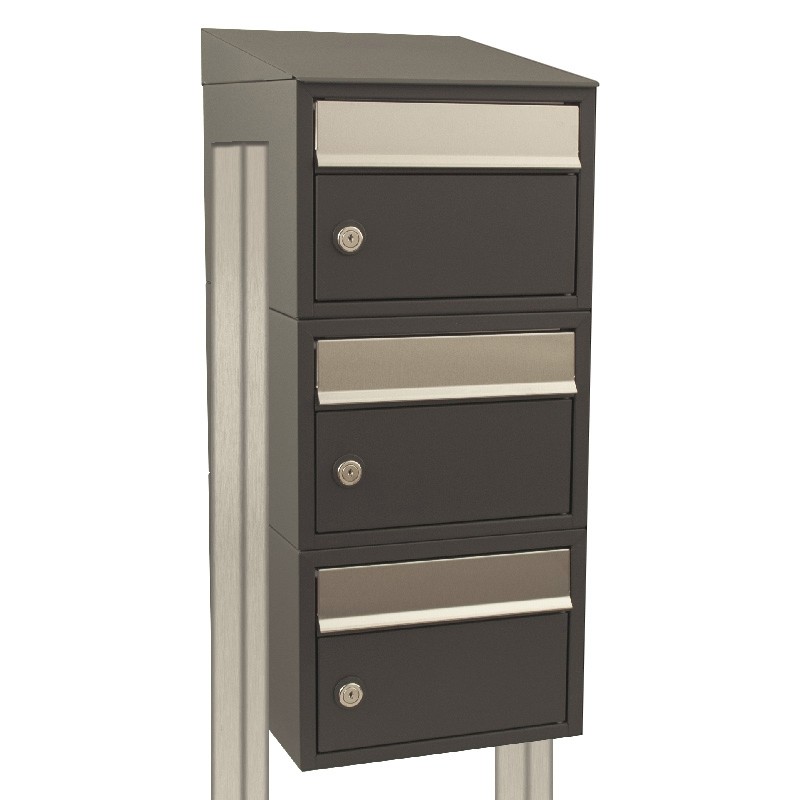 Stoer! Brickset 3-Hoog Met Dak Op Statief Antraciet 40215065_1x3ds