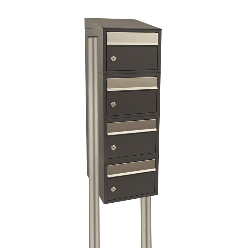 Stoer! Brickset 4-Hoog Met Dak Op Statief Antraciet 40215065_1x4ds