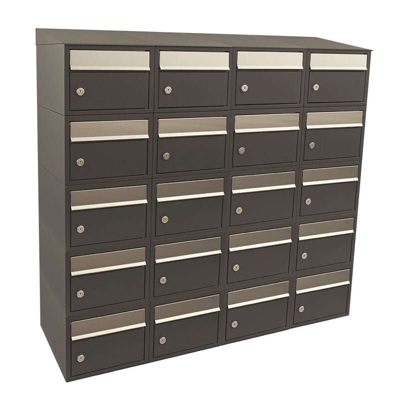 Stoer! Brickset 4-Breed 5-Hoog Met Dak Antraciet 40215065_4x5d