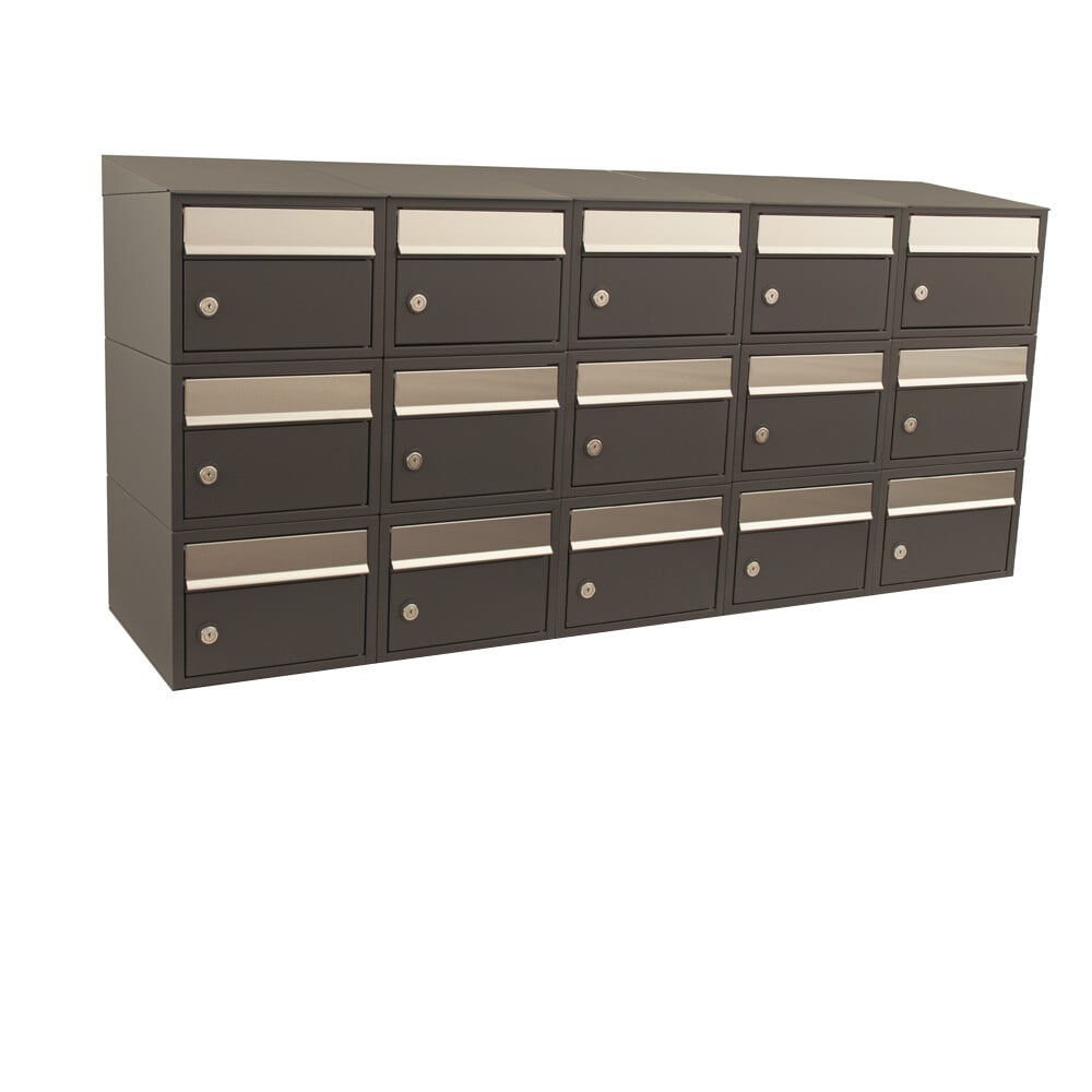Stoer! Brickset 5-Breed 3-Hoog Met Dak Antraciet 40215065_5x3d