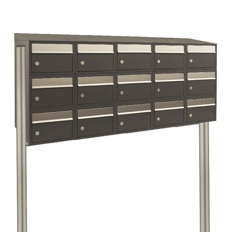 Stoer! Brickset 5-Breed 3-Hoog Met Dak Op Statief Antraciet 40215065_5x3ds