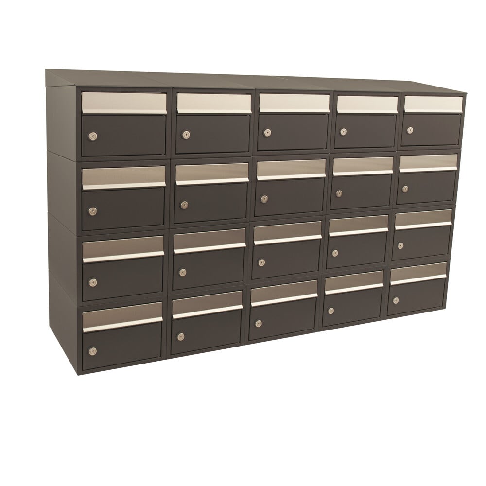 Stoer! Brickset 5-Breed 4-Hoog Met Dak Antraciet 40215065_5x4d