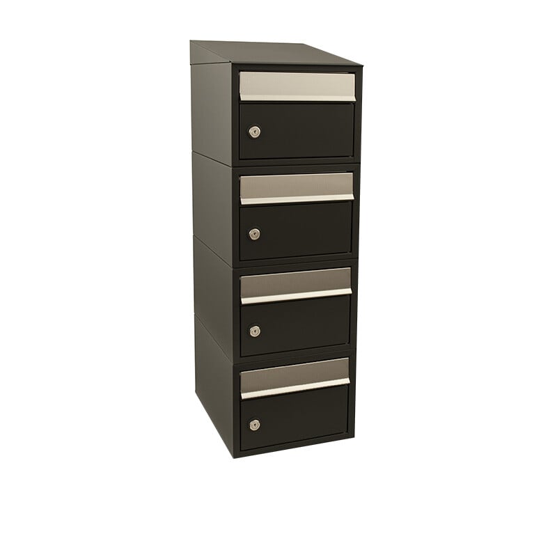 Stoer! Brickset 4-Hoog Met Dak Zwart 40215070_1x4d