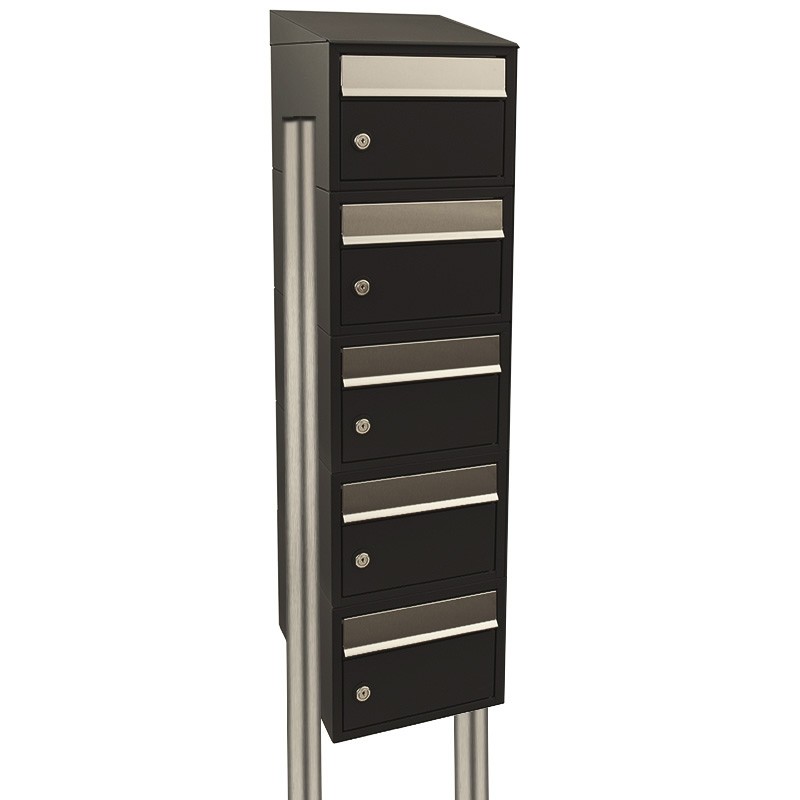 Stoer! Brickset 5-Hoog Met Dak Op Statief Zwart 40215070_1x5ds