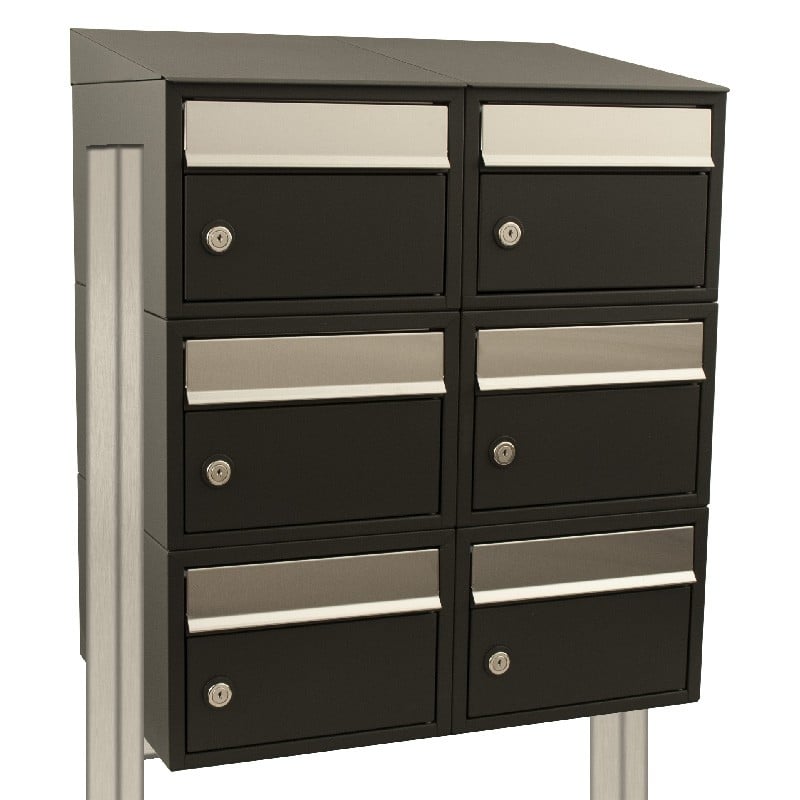 Stoer! Brickset 2-Breed 3-Hoog Met Dak Op Statief Zwart 40215070_2x3ds