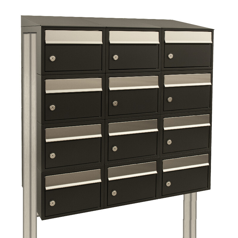 Stoer! Brickset 3-Breed 4-Hoog Met Dak Op Statief Zwart 40215070_3x4ds