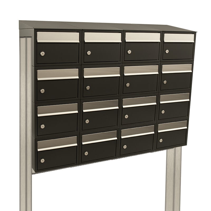 Stoer! Brickset 4-Breed 4-Hoog Met Dak Op Statief Zwart 40215070_4x4ds