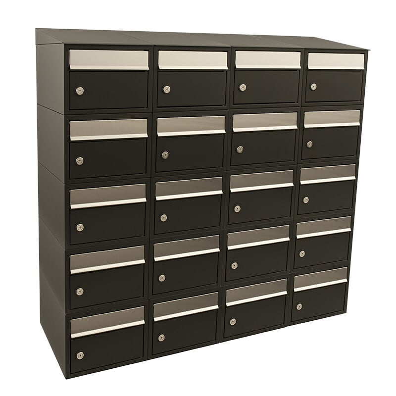 Stoer! Brickset 4-Breed 5-Hoog Met Dak Zwart 40215070_4x5d