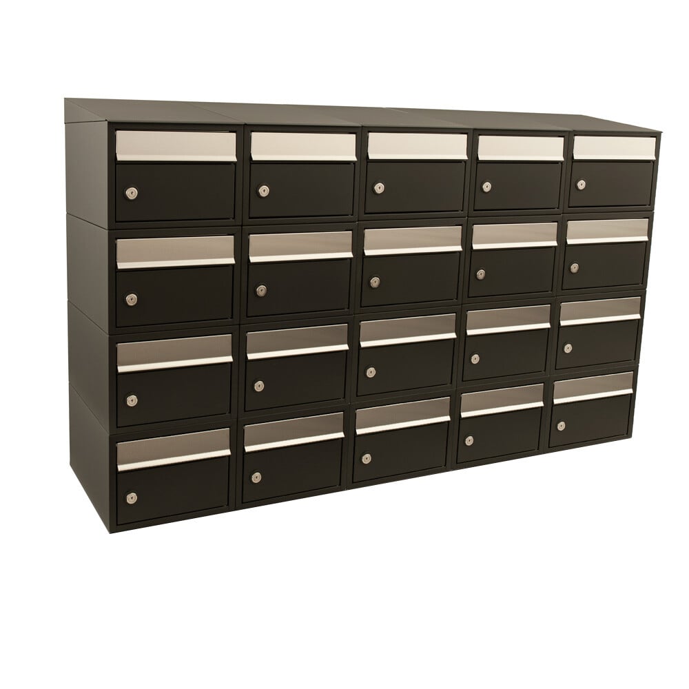 Stoer! Brickset 5-Breed 4-Hoog Met Dak Zwart 40215070_5x4d