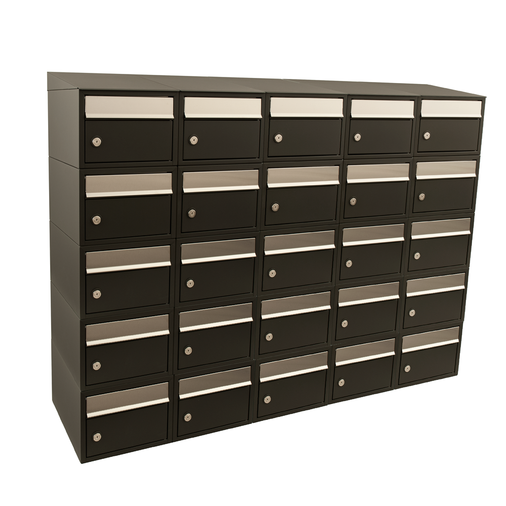 Stoer! Brickset 5-Breed 5-Hoog Met Dak Zwart 40215070_5x5d