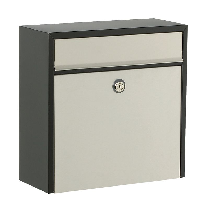 Allux Brievenbus Allux 2500 Zwart/Roestvaststaal - 40250060