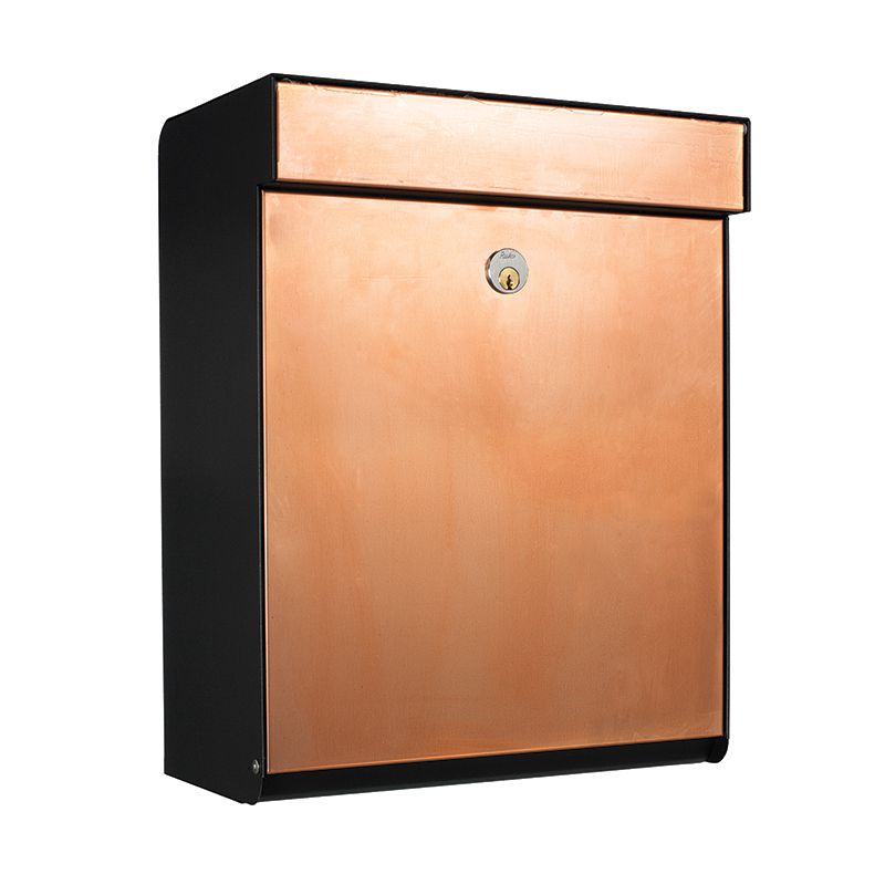 Allux Brievenbus Grundform Zwart/Koper - 40400020