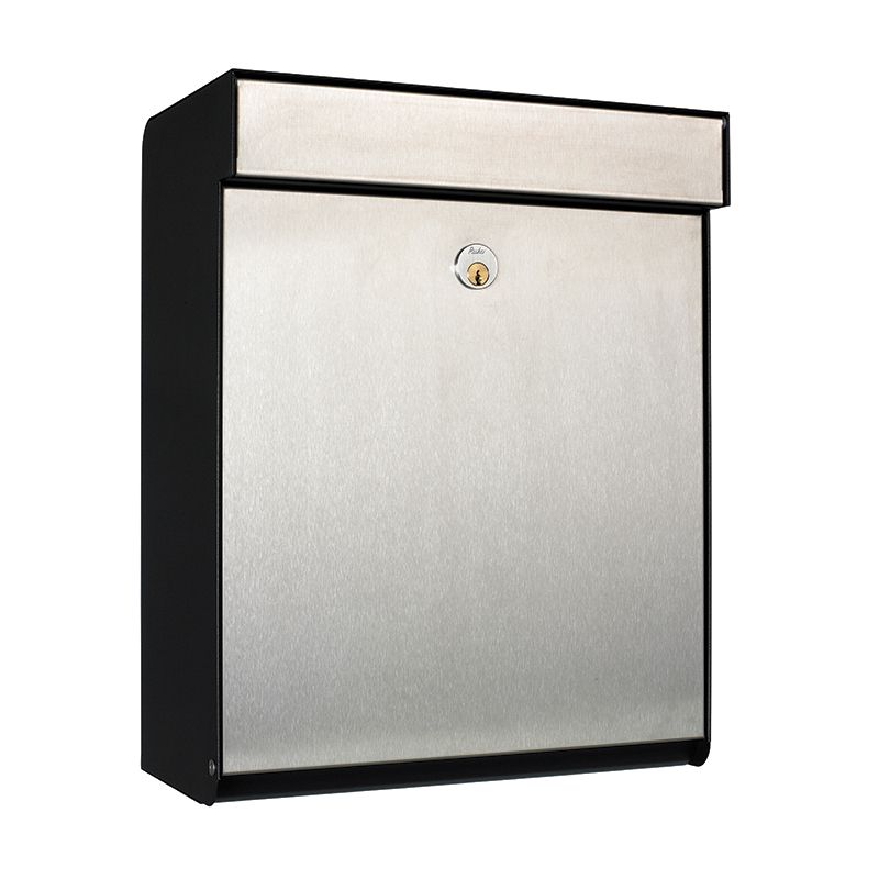 Allux Brievenbus Grundform Zwart/Inox - 40400060