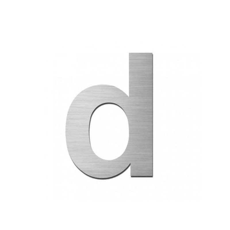 Stoer! Huisletter Forte 75Mm Zelf Nr.D Inox - 57750013
