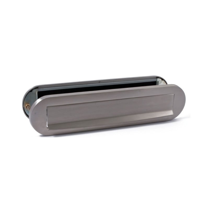 Mariani Briefplaat Combinatie Ovaal Pvd Inox 91378020