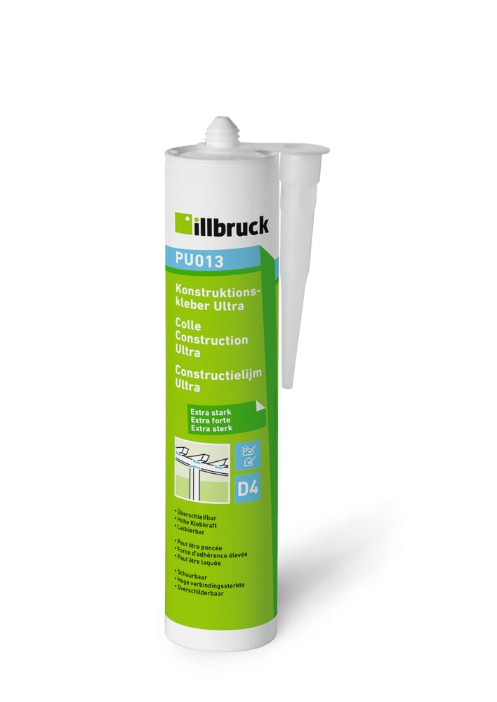 Illbruck PU013 Constructielijm Ultra transparant 310ml koker - PU013328569