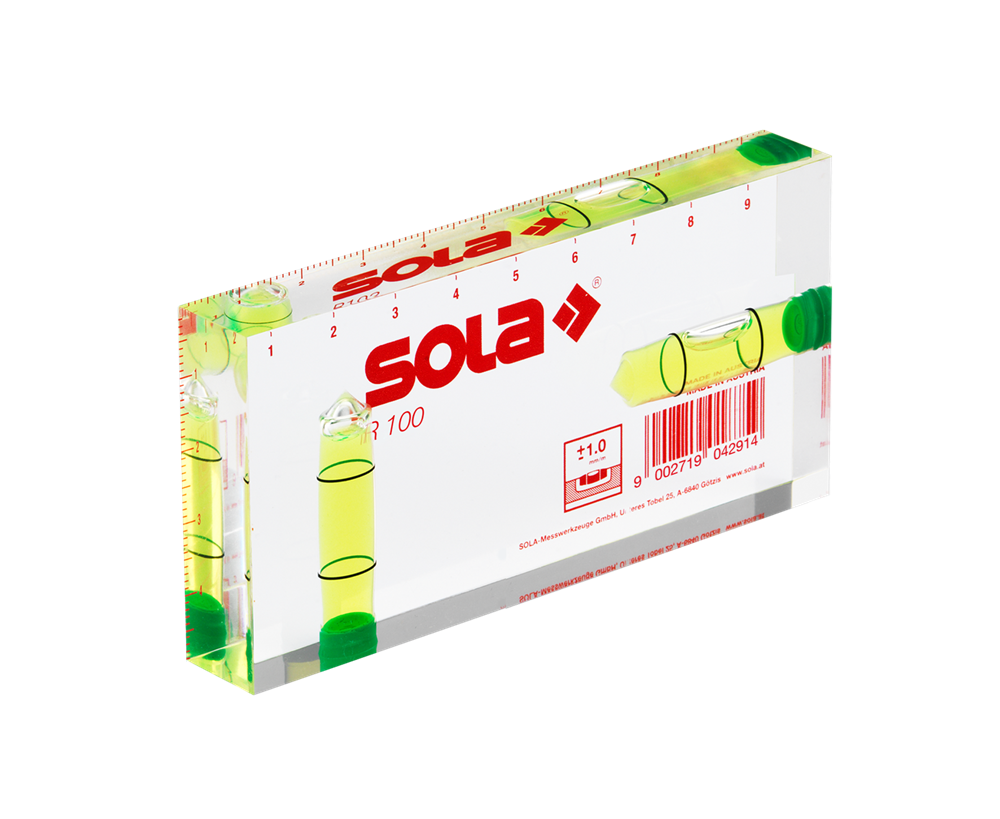 SOLA Architecten waterpas 100x50x15mm R 100 (kim waterpas) - 01622101
