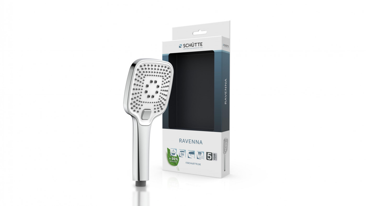 Schütte REVANNA Handdouche | Chroom/Wit - 60800