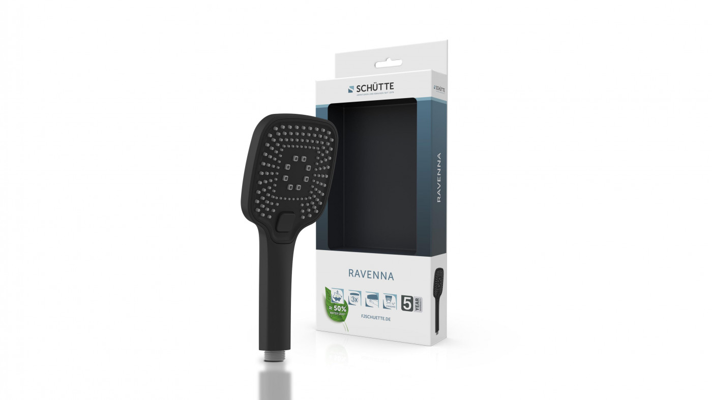 Schütte RAVENNA Handdouche | Zwart/Mat - 60806